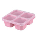 Snackbox mit 4 Fächern, BPA-frei und transparentem Deckel, wiederverwendbar 8