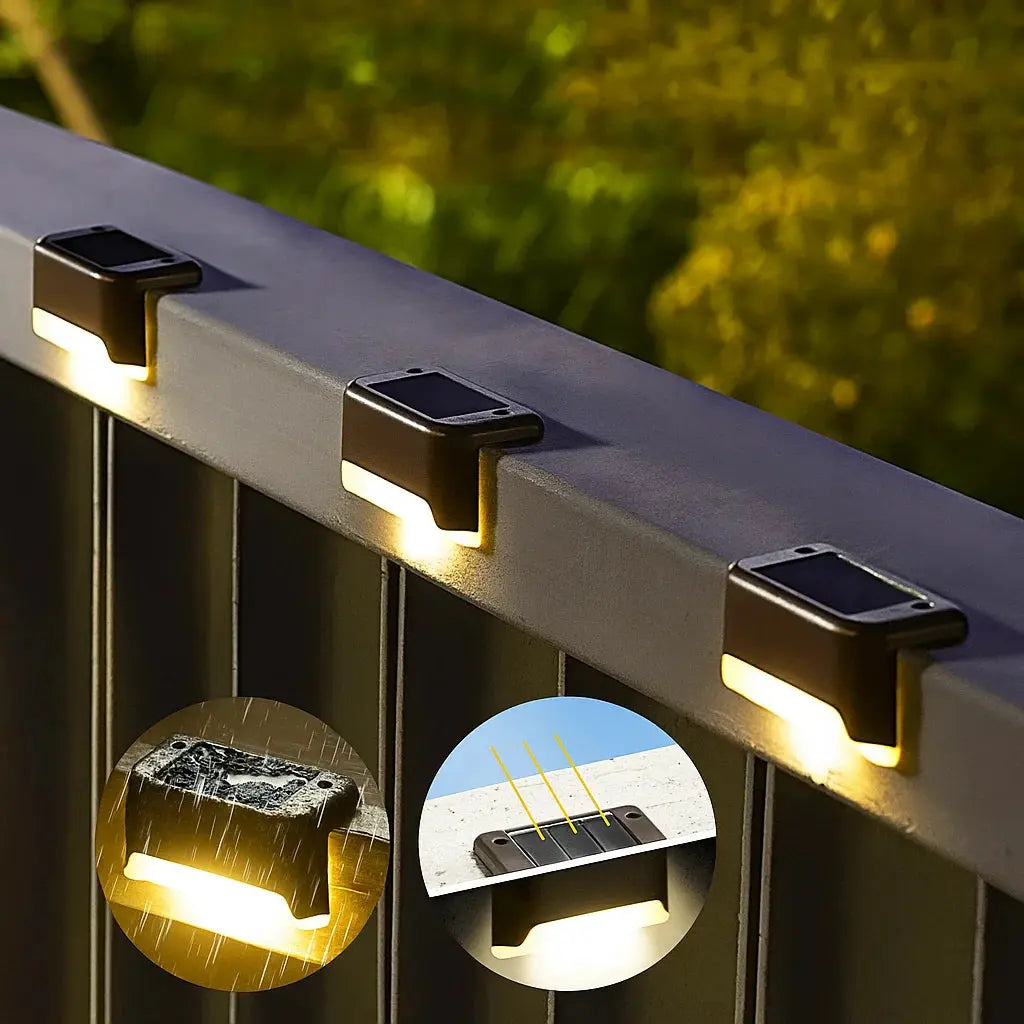 Solar-Aussenleuchten im 4er-Set