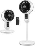 Standventilator Leise mit 3D-Oszillation, Höhenverstellung und Fernbedienung, 26 dB 0