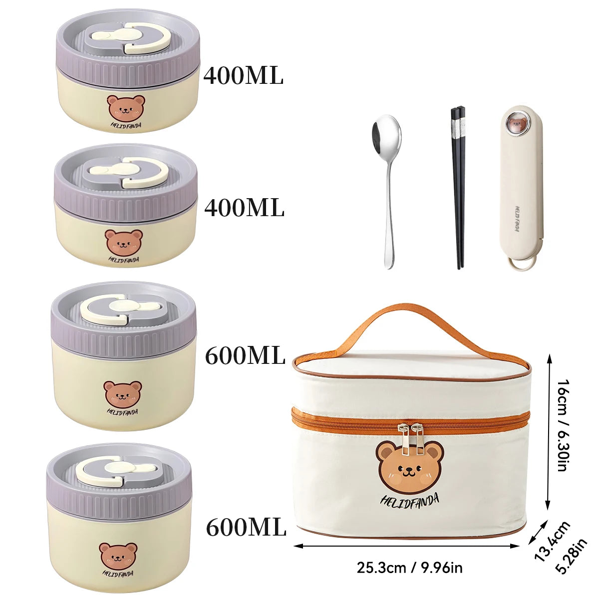 Thermo-Bento-Lunchbox aus Edelstahl 304, isoliert, groß für Studenten, auslaufsicher 22