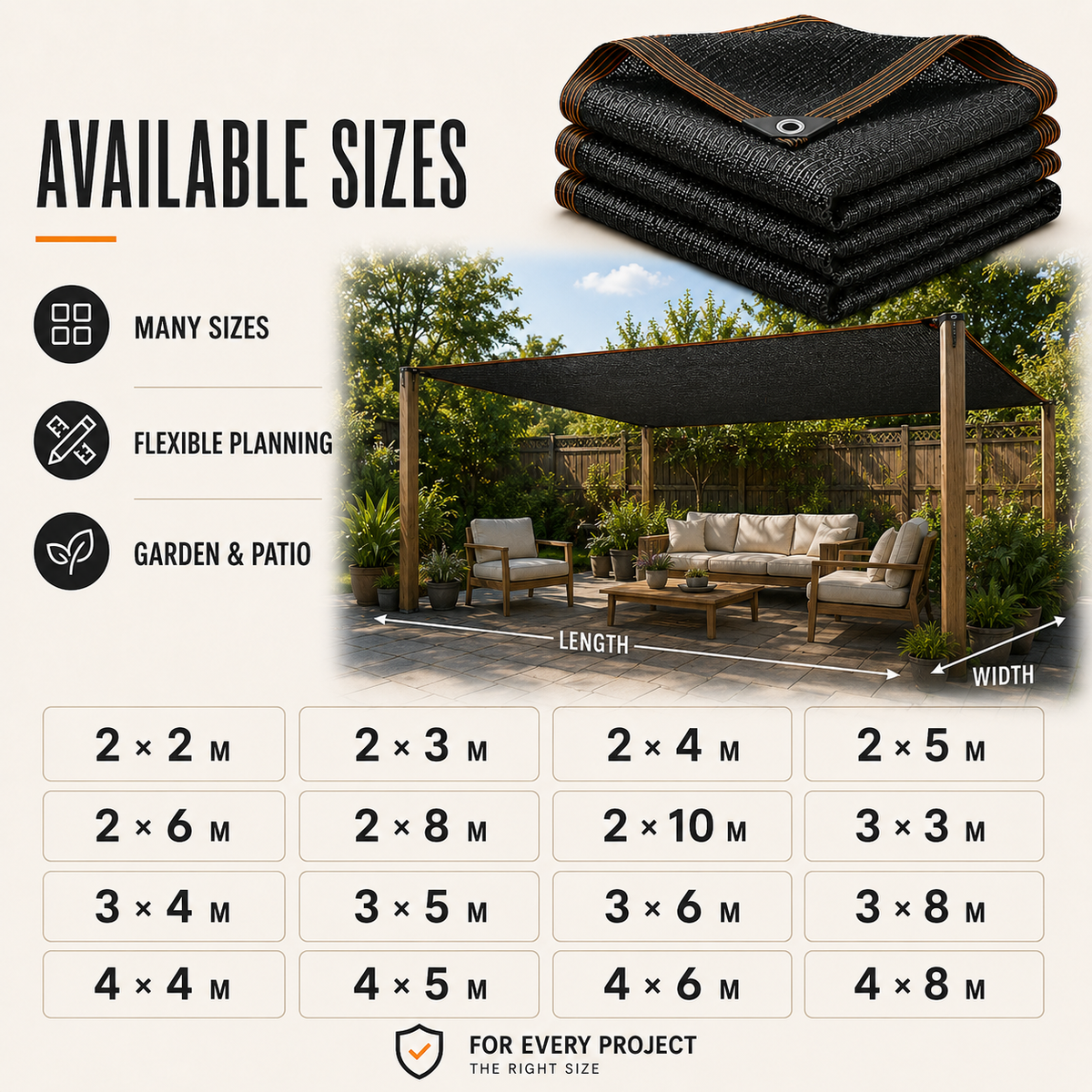 Thrives Outdoor | Shadefold Heavy Duty Shade Mesh 7