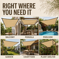 Thrives Outdoor | Shadeora Rectangular Sunshade Awning 8