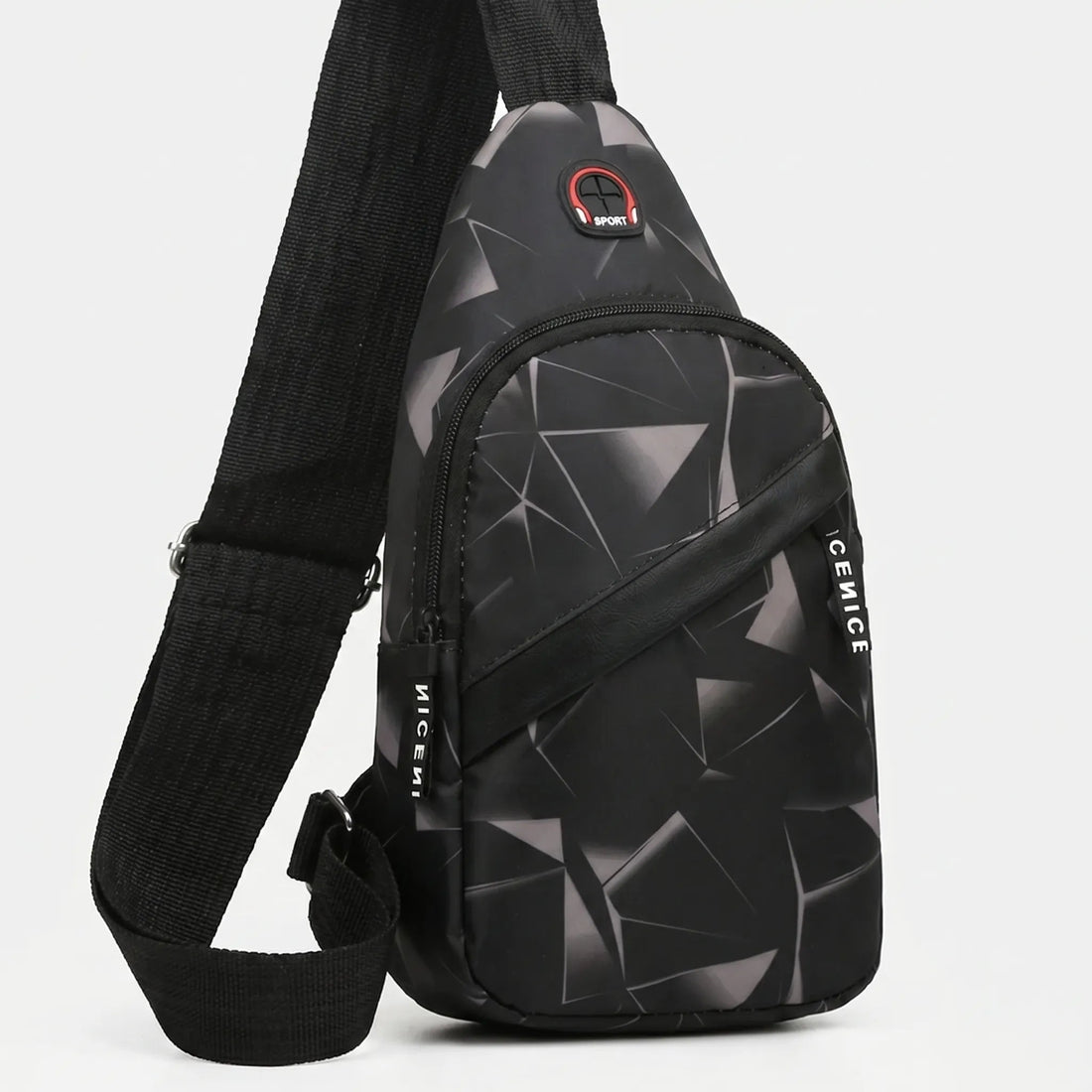 Thrives Outdoor | Slantrix Geometric Print Crossbody Chest Bag 0