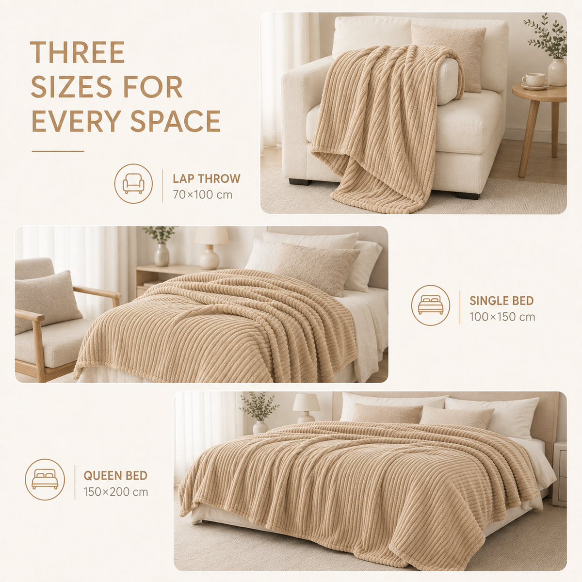 Thrives Outdoor | Thick Coral Velvet Throw 3