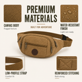 Thrives Outdoor | Trailridge Lightweight Canvas Waist Pack 4
