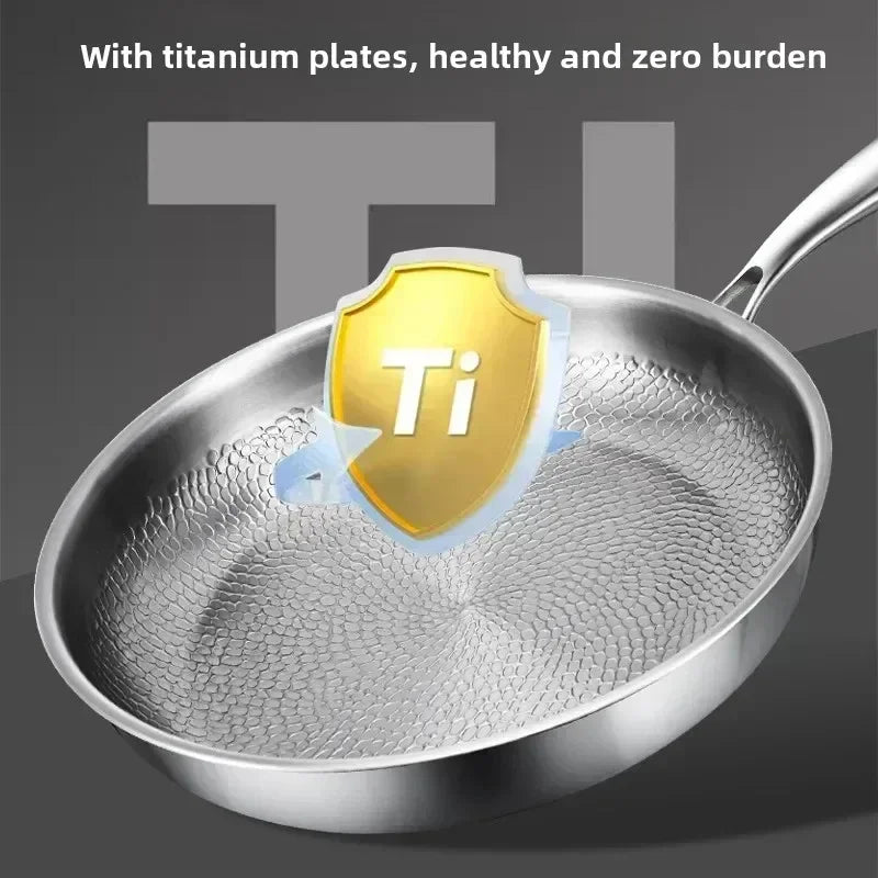 Titanium | Gehämmerte Bratpfanne mit Antihaftbeschichtung | Induktionskompatibel für müheloses Kochen 4