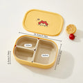 Tragbare 3-Fach Lunchbox aus Kunststoff, mikrowellengeeignet, ideal für Kinder und Studenten 14