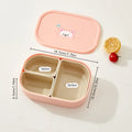Tragbare 3-Fach Lunchbox aus Kunststoff, mikrowellengeeignet, ideal für Kinder und Studenten 6