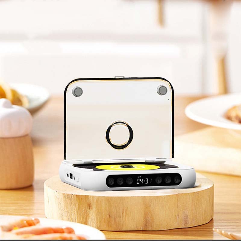Tragbarer CD-Player mit Bluetooth 5.3, wiederaufladbarem Akku und 3,5-mm Anschluss 5