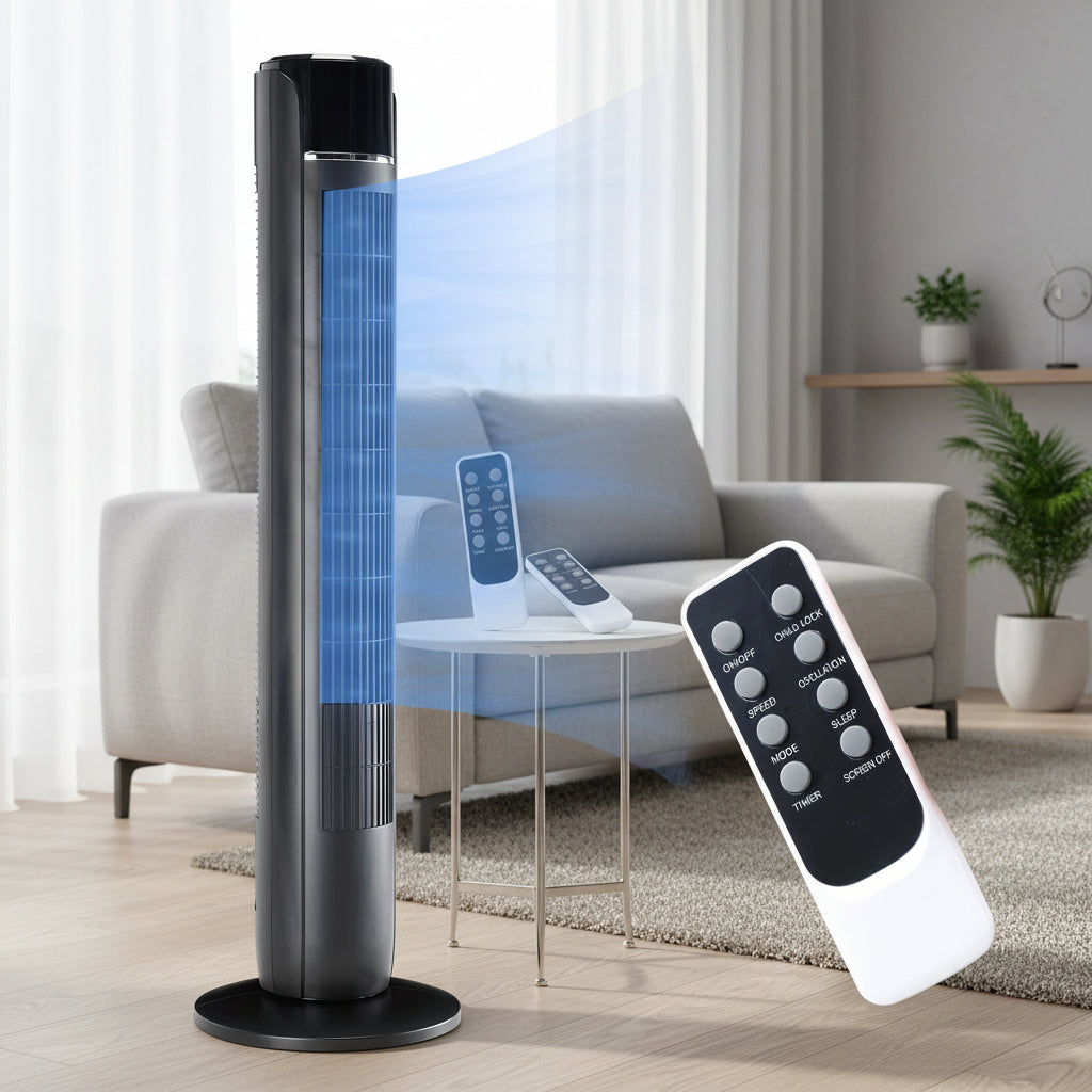 Turmventilator Kühlung Leise Oszillierend Fernbedienung 0