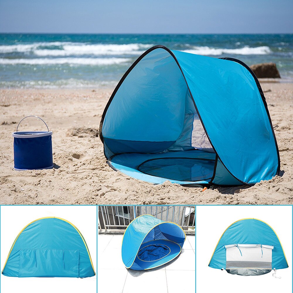 UV-Schutz-Strandzelt mit integriertem Baby-Planschbecken – Schattenplitsch 5