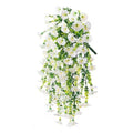 UV-bestendige kunstmatige ochtendglorie bloem hangende decoratie 2