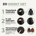 Verwarmde Jas Heren & Dames - 9 Warmtezones - Waterdicht & USB 5