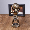 Vintage Griekse Atlas Standbeeld van Hars, Handgemaakt Mythologisch Decor voor Kantoor en Boekenplank 5