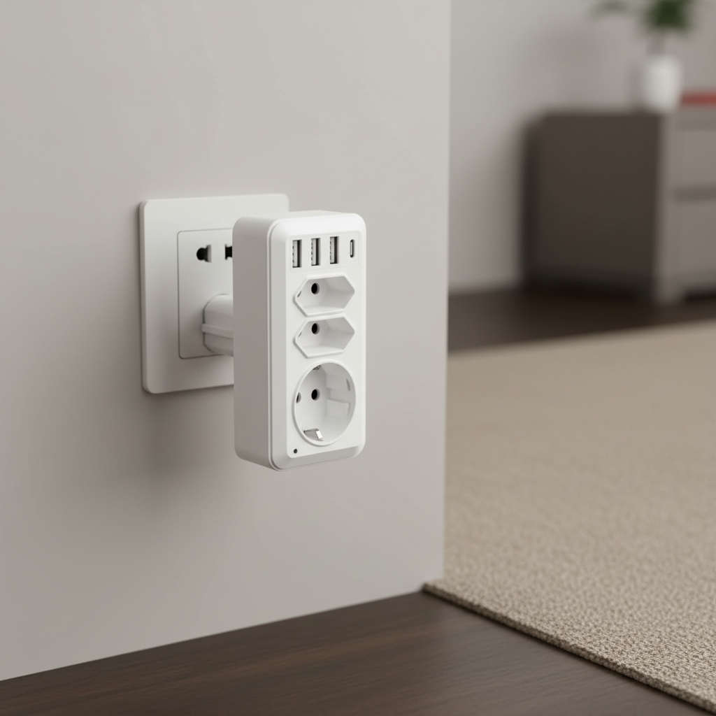 WLAN Steckdose mit Kamera, USB-Ladefunktion und 64 GB Speicherkarte, App-Steuerung 0