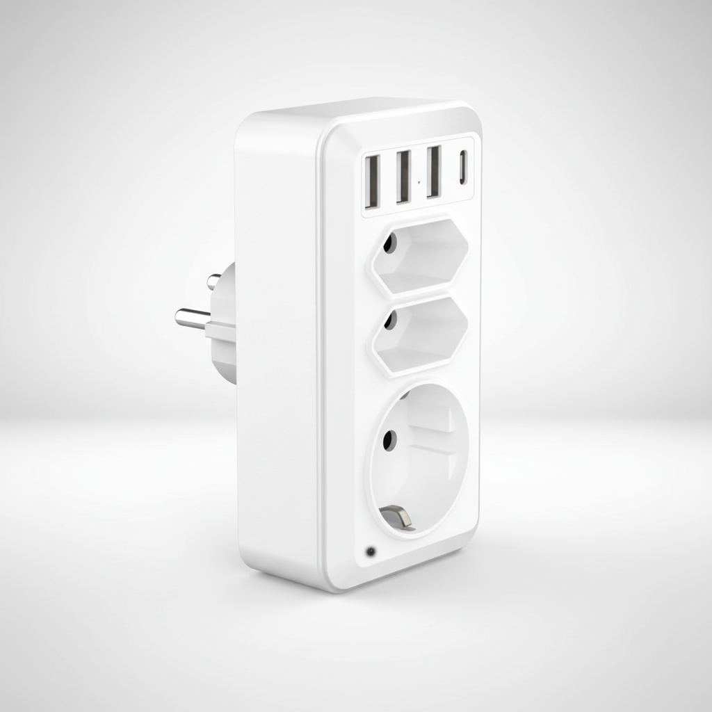 WLAN Steckdose mit Kamera, USB-Ladefunktion und 64 GB Speicherkarte, App-Steuerung 1