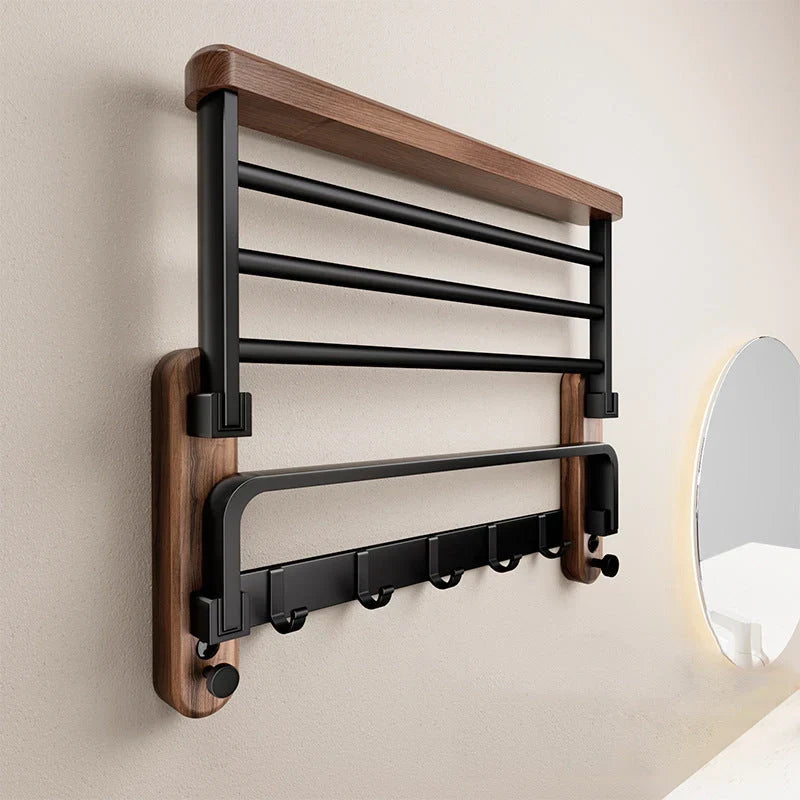 Wall-mounted wooden towel rack - Rackhaven 3