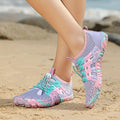 Wasserschuhe Damen – Atmungsaktive Barfuß Schwimmschuhe mit Rutschfester Gummisohle für Strand und Outdoor 1