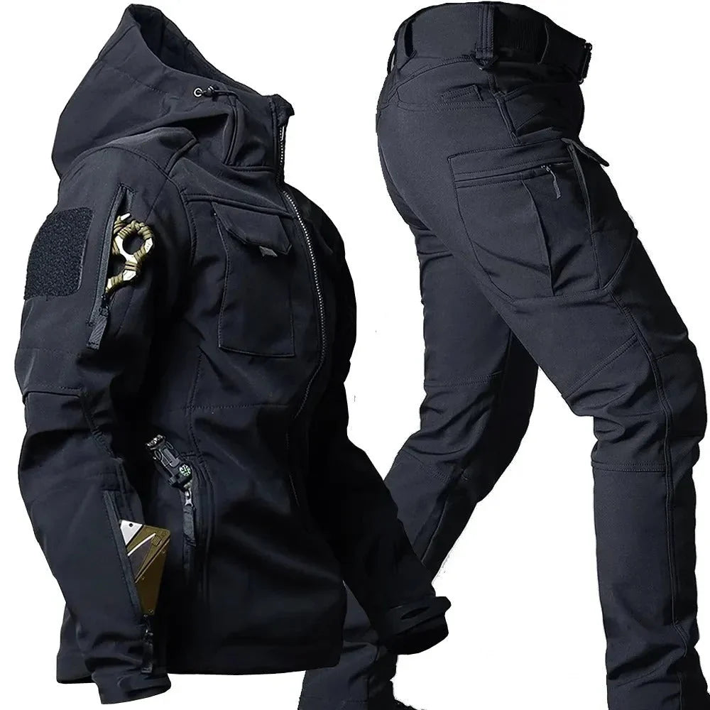 Waterproof outdoor set for men with jacket & trousers – Falk 2