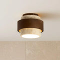 Yana Wabi-Sabi Travertine Retro Ceiling Light 1