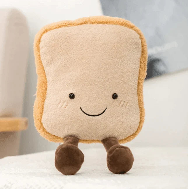 Plüschtier in Brotform