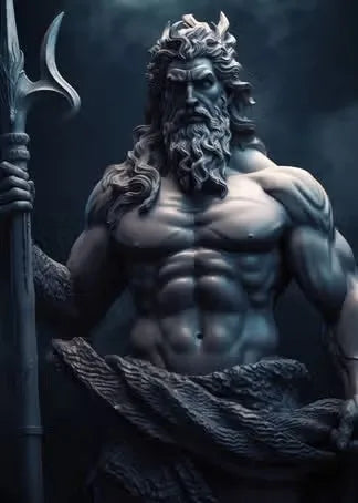 Zeus-Poster schwarz-weiß – Odyssee-Poster als Wanddekoration fürs Wohnzimmer 11