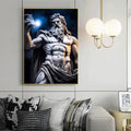 Zeus-Poster schwarz-weiß – Odyssee-Poster als Wanddekoration fürs Wohnzimmer 2