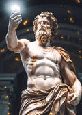 Zeus-Poster schwarz-weiß – Odyssee-Poster als Wanddekoration fürs Wohnzimmer 22