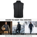 Verwarmd bodywarmer vest – instelbare zones en vrije armen VestraGear