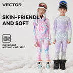 Ensemble de sous-vêtements thermiques pour enfants | Chaud et confortable par temps froid