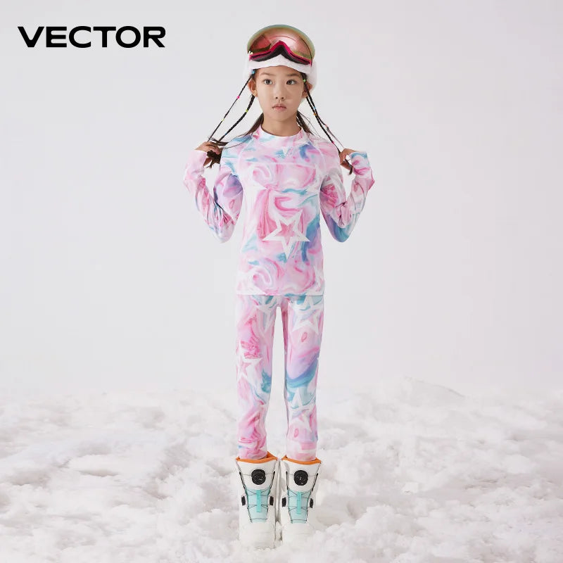 Ensemble de sous-vêtements thermiques pour enfants | Chaud et confortable par temps froid