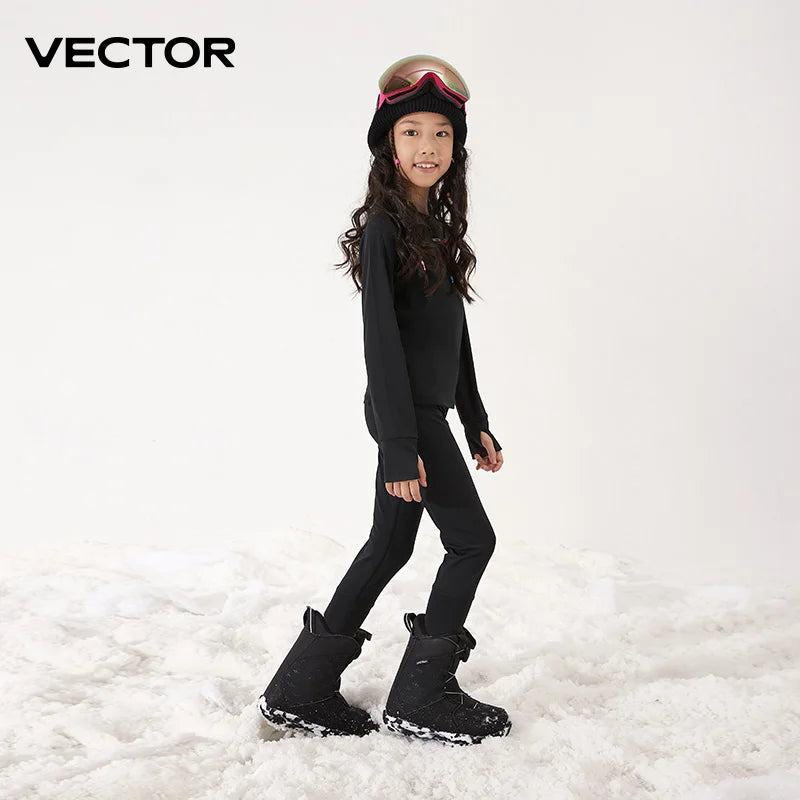 Ensemble de sous-vêtements thermiques pour enfants | Chaud et confortable par temps froid