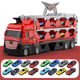 Camion con 16 auto da corsa
